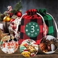 thumbnail image 4 of Christmas Advent Bags 24 Days Countdown Calendar Burlap Bags Hanging Candy Gift Bags With Drawstring For Kids And Adults（A）, 4 of 5