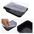 thumbnail image 4 of WORGEOUS 50pcs para ir a cajas desechables cajas de bento cajas de envoltura de alimentos cajas de arroz contenedores de alimentos, 4 of 7