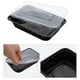 thumbnail image 4 of WORGEOUS 50pcs para ir a cajas desechables cajas de bento cajas de envoltura de alimentos cajas de arroz contenedores de alimentos, 4 of 7