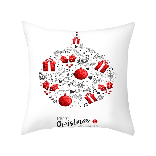 Yhmxh Pillow Covers Throw Pillow Covers Pillow Protector Christmas New Pillowcase Rag Linen Pillowcase Back Cushion Cover Luminous Pillowcase