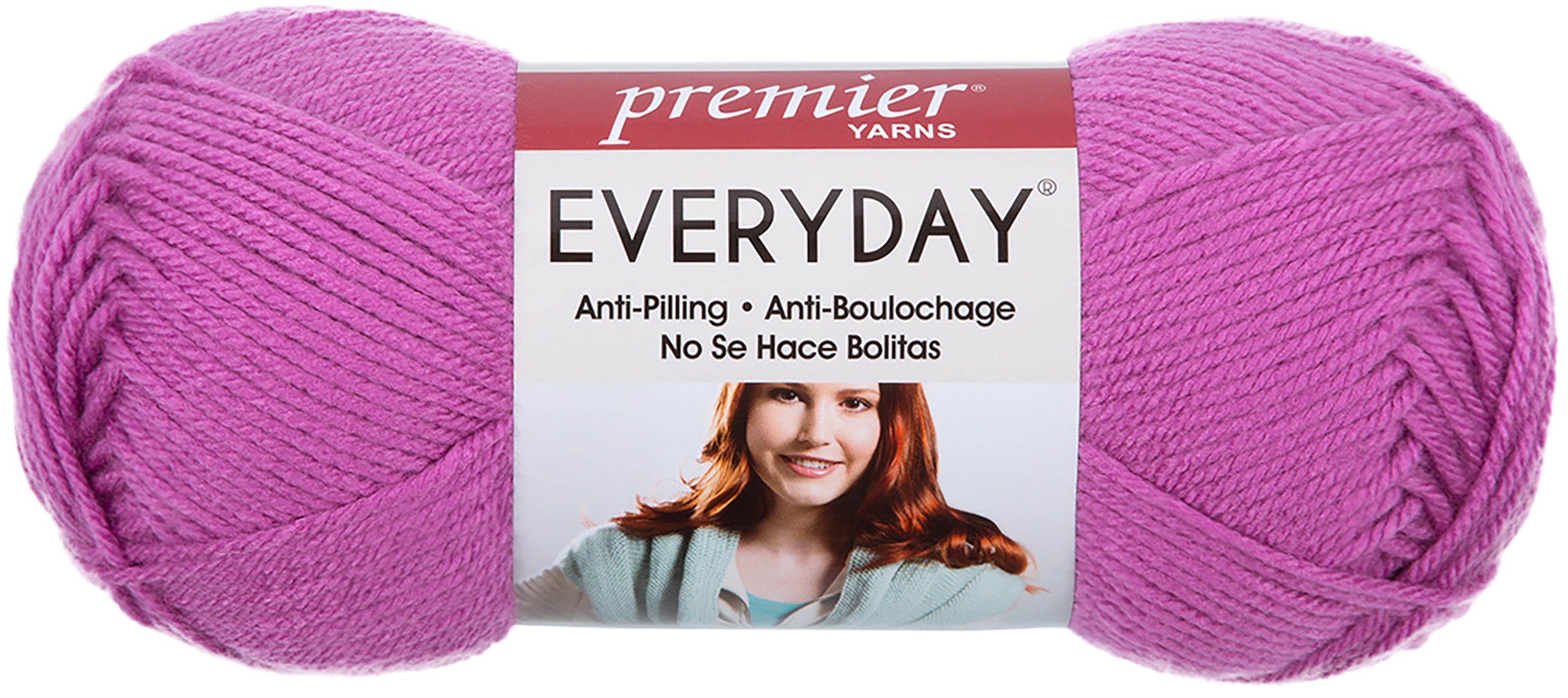 Premier Yarns AntiPilling Everyday Worsted Solid YarnPeony Walmart