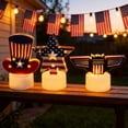 thumbnail image 7 of SLYNSHome 250th Anniversary Table Decorations Candle Lights 4th of July Red White Blue Desk Led Candles Independence Day Patriotic Decor, 7 of 7