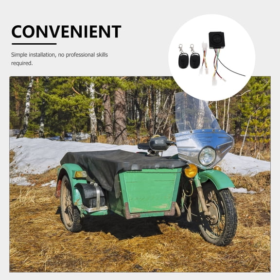 1 Set Ebike Alarm Lock: High-Security Bikes Alarm Lock with Remote Control - Anti-Theft System with Relay Switch for Electric Bikes Scooters