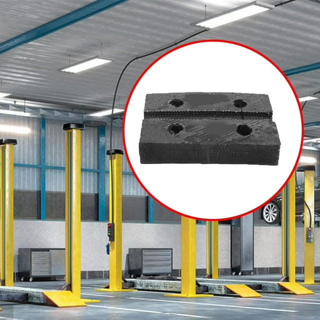 Almohadilla de goma para elevación de automóviles, almohadilla para brazo de elevación, almohadilla de elevación de alto rendimiento, sólida, antidesl 120 x 80 x 22 mm