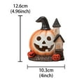 thumbnail image 3 of Halloween Pumpkin Desktop Ornament Resin Figurine for Holiday Party Scary Display, 3 of 5