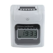 Great Value Hot Sale 960SP Practical LCD Display LCD Automatic Paper Card Employee Attendance time punch clock Payroll Recorder;Time Clock Bundle with 50-Cards(White)