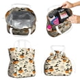 thumbnail image 2 of Black Cat Pumpkin Halloween Pattern Drawstring Lunch Bag Women - Drawstring Lunch Bag Insulated for Work Office - Stain-Resistant Large Lunchbags for Women with Multi-Pockets, 2 of 6
