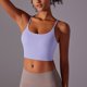 thumbnail image 5 of mfyjkho Camisetas Sin Mangas, Traje Deportivo Ajustado De Alta Elasticidad Con Hilo De Color Sólido Para Mujer, Para Correr, Fitness Y Yoga Tops Elegantes Para Mujer M, 5 of 8