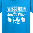 thumbnail image 4 of Inktastic Wisconsin Awesome Since 1848 Youth T-Shirt, 4 of 5