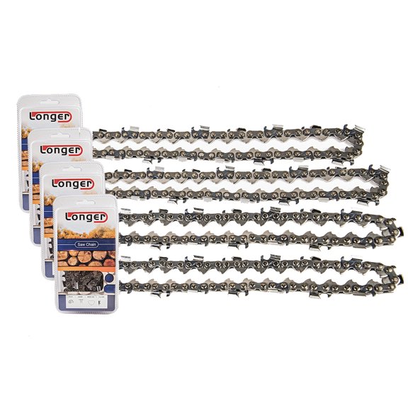 Jeremywell 18 Inch Chainsaw Chain Blade 74 Drive Links, 0.325'' Pitch 0.063'' Gauge Fits Stihl (4 Pack)