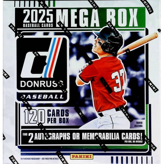2025 Panini Donruss Baseball Factory Sealed Mega Box 6 Packs of 20 Cards