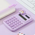 thumbnail image 6 of JIhuahe Office Desk Supplies Set: 1 Calculator, 2 Pens, 4 Pushpins, 2 Bookmarks, 7 Long Tail Clips, Multifunctional Accessories Kit for Work, Study or Home Organization,Purple, 6 of 6