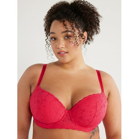 No Boundaries All Over Lace Balconette Bra with Sugarcup  Sizes 34B-40DD