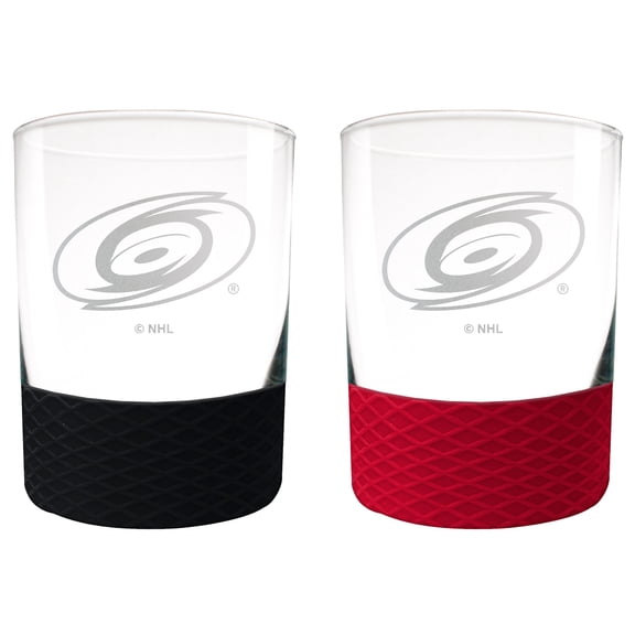 Carolina Hurricanes 14oz. Commissioner Rocks Glass Two-Piece Set