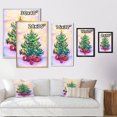 thumbnail image 4 of Designart Beautiful Christmas Tree Art Traditional Floating Frame Wall Art, 4 of 4
