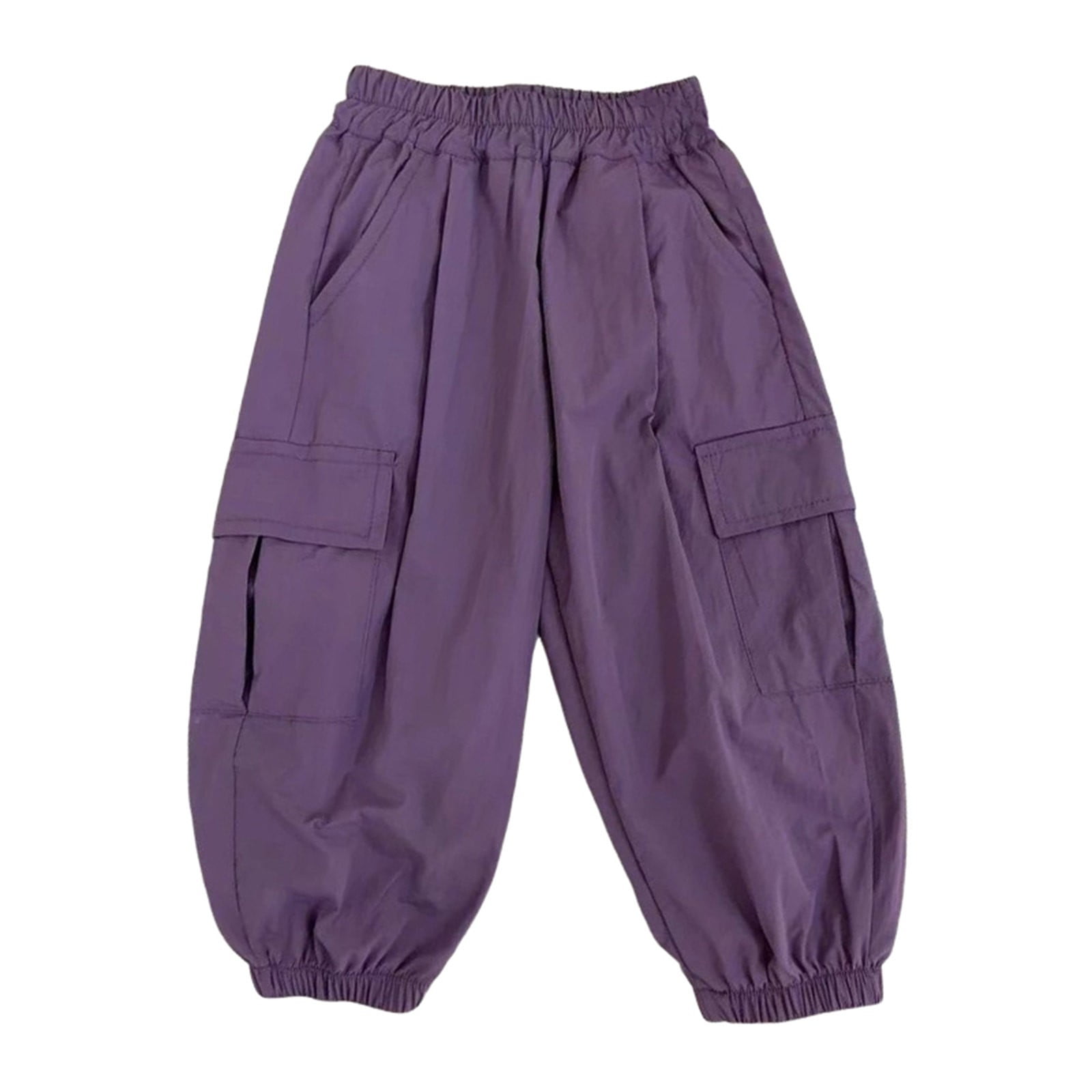 Generic Toddler Kids Quick-Dry Cargo Pants Lightweight Outdoor Joggers for Baby Boys & Girls Causal Comfy Hiking Pants with Pockets