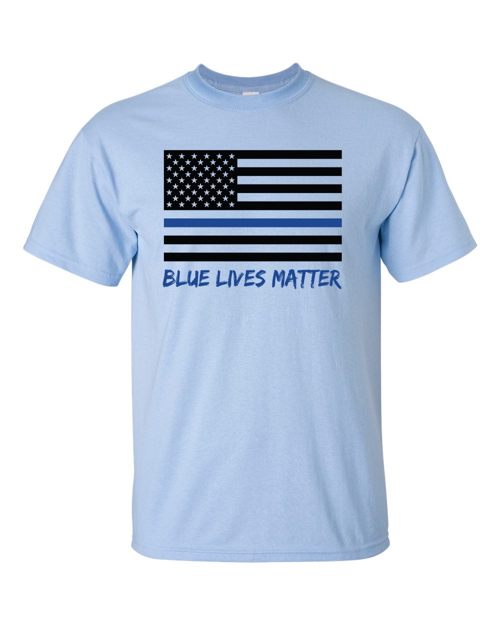 Trenz Shirt Company Patriot Pride Men's Distressed American Flag Patriotic Short Sleeve T-Shirt Graphic Tee-Light Blue Tie dye-XL