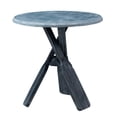 thumbnail image 3 of Powell Oreana Coastal Round Indoor Accent Side Table, 22" Tall, Blue/Gray, 3 of 17