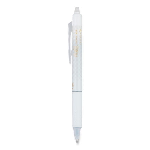 FriXion Clicker Design Erasable Gel Pen, Retractable, Extra-Fine 0.5 mm, Black Ink, White Barrel, Dozen FriXion Clicker Design Erasable Gel Pen, Retractable, Extra-Fine 0.5 mm, Black Ink, White Barrel, Dozen