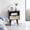Black, variant on 15.75" Rattan End Table with Drawer and Solid Wood Legs, Modern nightstand, Side Table for Living Room, Bedroom (Basics Model, Black)