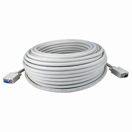 QVS  50 ft. Premium VGA HD15 Male to Female Tri - Shield Extension Cable