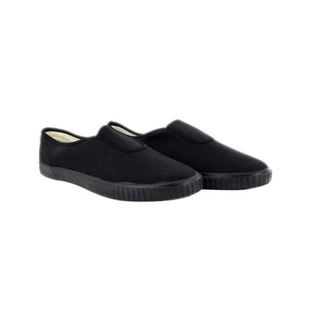 

Dek Adults Gusset Black Canvas Sneakers