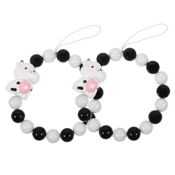 USHOBE 2pcs Wrist Strap for Phone Case Plastic MultiColored Fashion Accessory for Mobile Phone Case Women