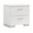 thumbnail image 4 of Pemberly Row 5-piece Wood Eastern King Bedroom Set Glossy White, 4 of 6