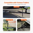 thumbnail image 5 of 2000 lbs A-Frame Trailer Jack with Handle and Rectangular Footpad,15-inch Vertical Travel,Ideal for RVs,Horse Trailers,Utility Trailers and Yachts, 5 of 6