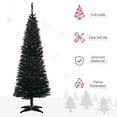 thumbnail image 4 of HOMCOM Pencil Christmas Tree, Slim Xmas Tree with Realistic Branches, 4 of 10