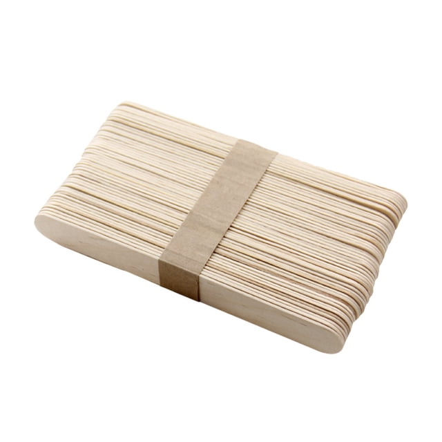 50 Pcs Sticks Ice Cream Sticks Natural Wood Popsicle DIY Sticks