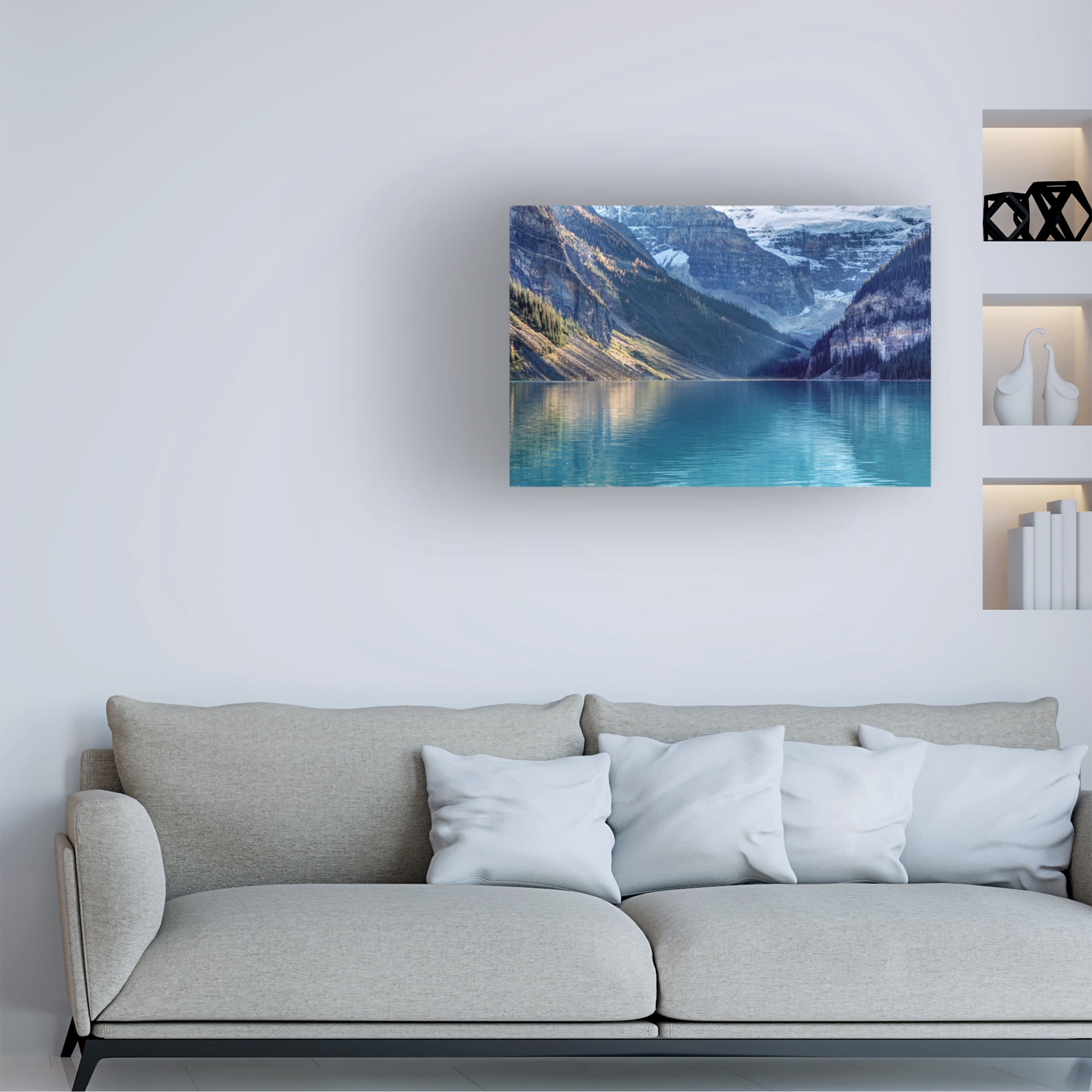 Trademark Fine Art Pierre Leclerc Lake Louise Sunlight Canvas Wall Art - 30x47
