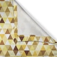 thumbnail image 6 of Ambesonne Abstract Valance & Curtain, Triangle Rhombus Funky, 55"x24", Yellow Brown White, 6 of 6