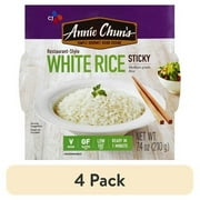 (4 pack) Annie Chun's Cooked White Sticky Rice, 7.41 oz
