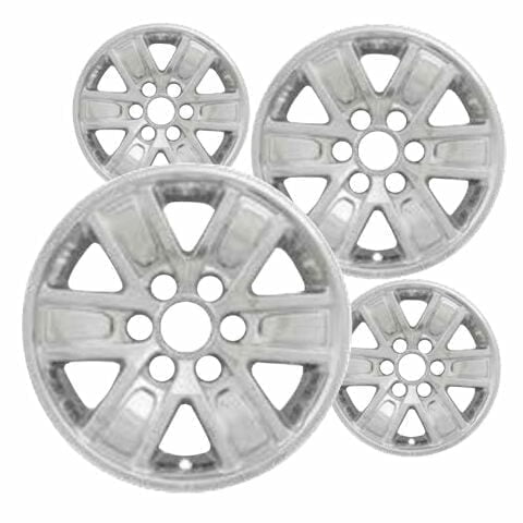 17" Chrome ABS Wheel Skins Set Compatible with 14-18 Chevy Silverado 1500 LS, LT, LTZ, High Country, 15-20 Tahoe, Yukon, 2019 Silverado LD, Sierra Limited & Impostors for 5654