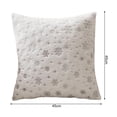 thumbnail image 6 of ZDWQFA 2Pcs 18 x 18inch Snowflake Pattern Pillow Christmas Pillow Cases Cushion Cover Winter Holiday Home Decor for Sofa, Car, Bed, 6 of 7