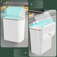 thumbnail image 4 of Dsscvnef Compost Kitchen Garbage Can 7L/12L Wall Mounted Under Small Garbage Can for Kitchen Odor Food Waste Can 1.8Gallon /3.2Gallon Food Storage Organizer round Food Storage Containers with Lids, 4 of 5