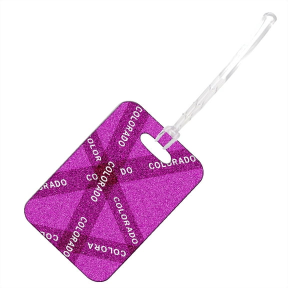 KuzmarK Luggage Travel Bag Tag -  Colorado Pink Pride