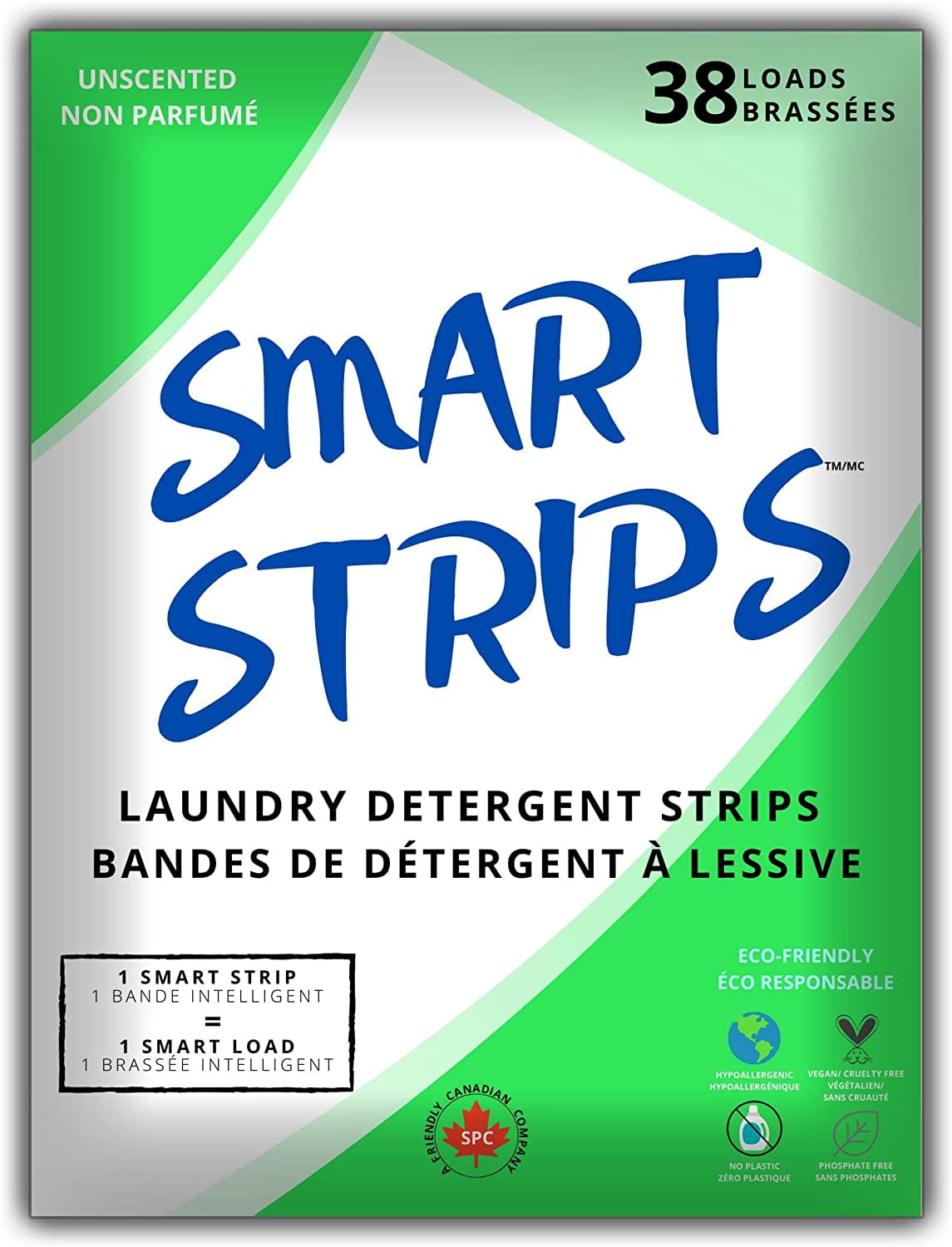 Smart Strips™ Laundry Detergent Strips Fragrance Free Unscented (38