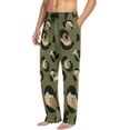 thumbnail image 5 of Hunter Green Leopard Ghost Pajama Pants, Men's Lounge Pants Light with Drawstring and Pockets, Christmas New Year Birthday Father's Day Gifts, 5 of 7