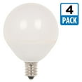 thumbnail image 2 of Westinghouse 4513120 60W Equivalent G16-1/2 Dimmable Soft White LED Light Bulb with Candelabra, Base Four Pack, 2 of 4