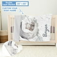 thumbnail image 3 of KAINSY Custom Crib Bedding Set for Nursery,5 Pcs Personalized Baby Crib Sets with Name for Toddler Kids,Baby Bedding Crib Sets for Girls Boys,Baby Bedding Set Infants & Newborns Gifts(Fixed Size), 3 of 7