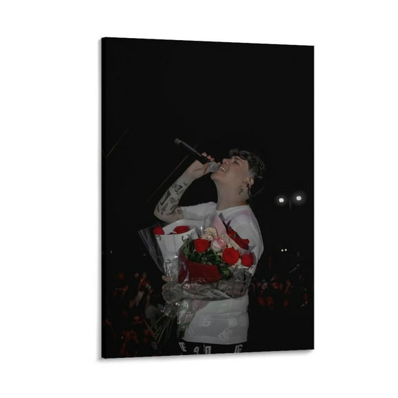 Junior H Art Singer Poster Room Aesthetic Poster Print Art Wall Painting Canvas Posters Gifts Modern Bedroom Decor 16x24inch(40x60cm)