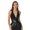 Black, variant on Womens Sequin Waistcoat Lapel V Neck Concert Bling Party Jacket Top Sparkle Glitter Festive Vest Silver S