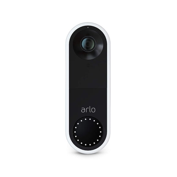 Timbre con vídeo cableado Arlo Essential reacondicionado, vídeo HD, visión de 180°, visión nocturna,