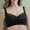 Black, variant on Jacenvly Women Bras Pack Lace Wireless Solid Push-Up Bra Bralettes for Women Breathable Soft Comfortable Ladies No Steel Appear Small Adjustment Lift Woman Underwear