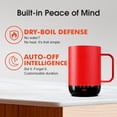 thumbnail image 5 of S3 Pro 16oz  Self Heating Coffee Mug,Heated Coffee Mug with Auto-Sensing AI Heats Drinks to 120-150?F Hands-Free. for /Office,Ideal  fo Men/Women, Red, 5 of 6