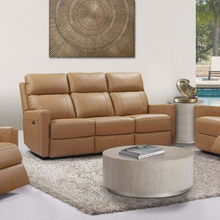 Camel color reclining sofa outlet