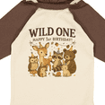 thumbnail image 4 of Inktastic Wild One Happy 1st Birthday Woodland Animals Boys or Girls Long Sleeve Baby Bodysuit, 4 of 5