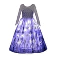 thumbnail image 3 of Girls Light Up Princess Costume with LED Lights – Snow Queen Cosplay Dress for Halloween, Christmas, Birthday Party & Carnival, 3 of 8